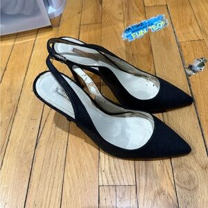 BCBGeneration Black Slingback Heels